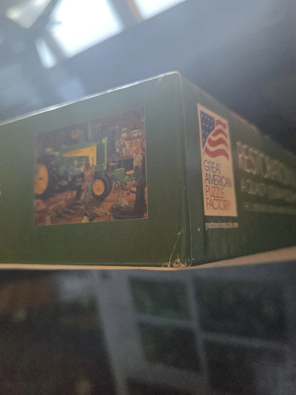 John Deere Green & Yellow Tractor Puzzle by Charles Freitag